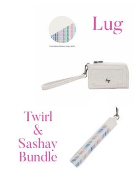 Lug Matte Luxe Twirl & Sashay Pearl White Bundle NWT